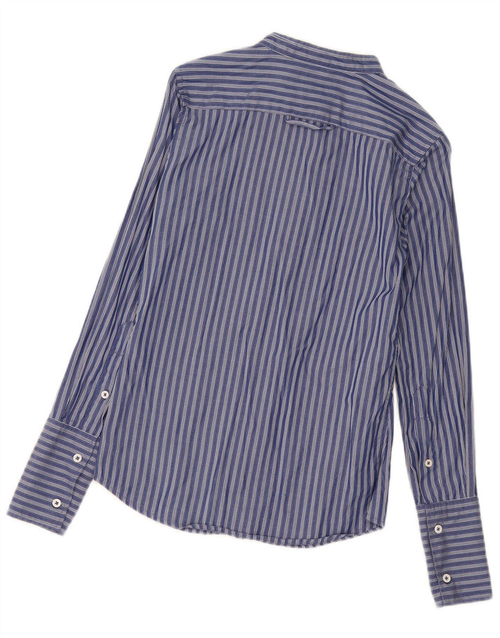 Camicia da donna Benetton UK 10 Small Blu Navy a righe