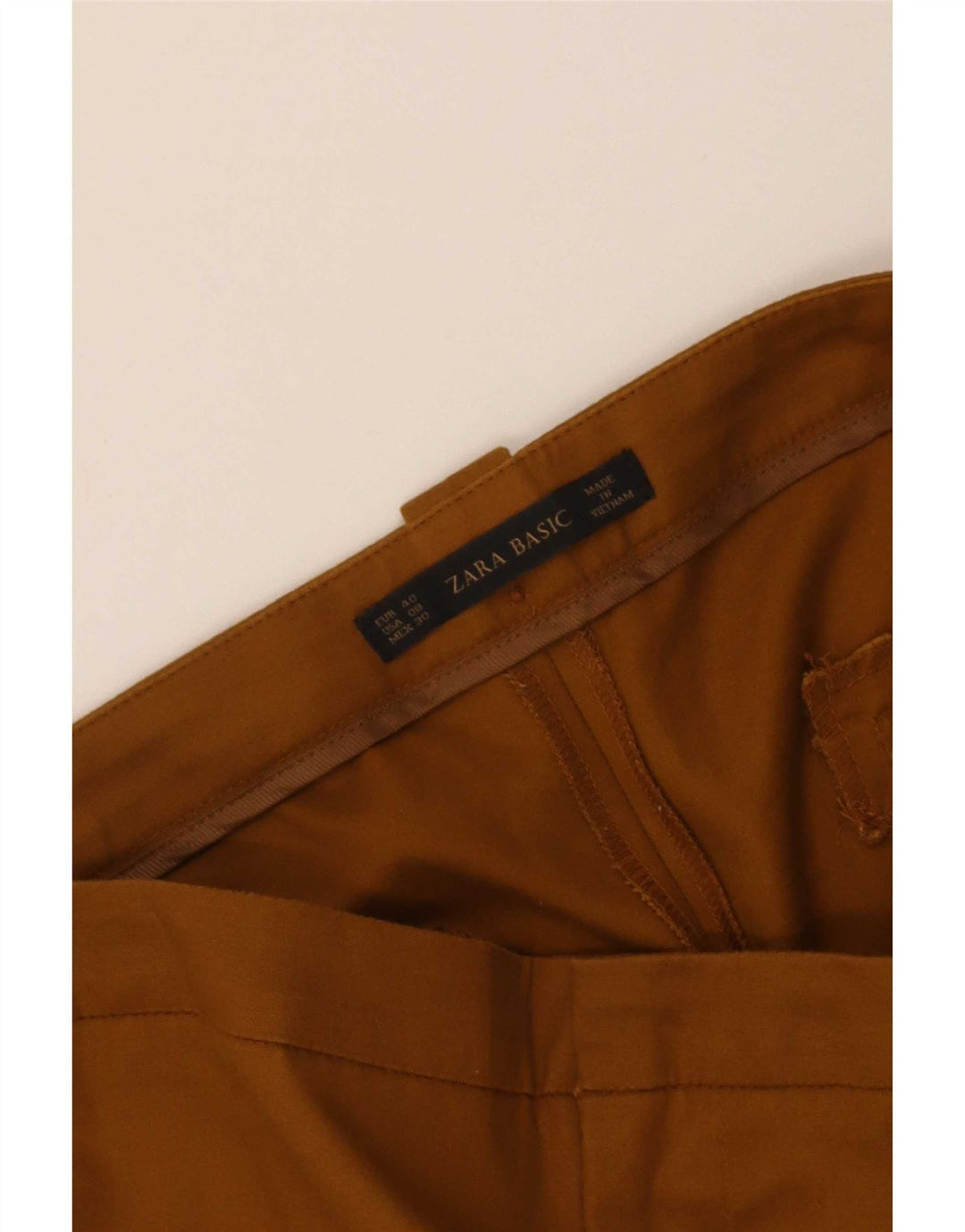 Pantaloni chino slim da donna Zara EU 40 medi W30 L28 Marrone