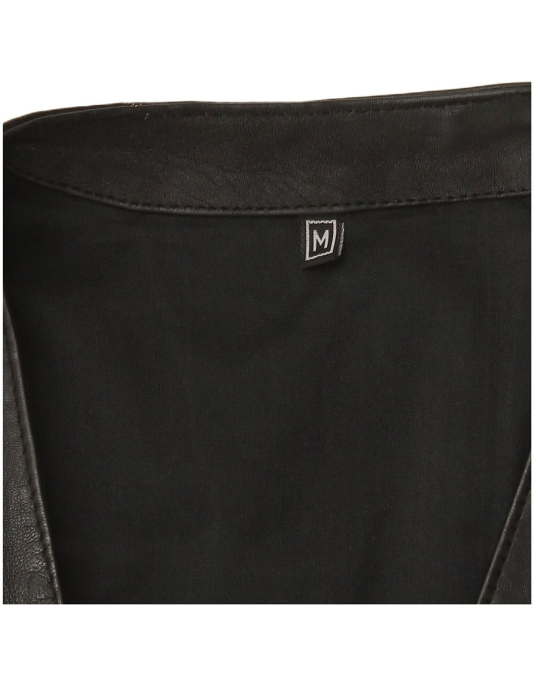 Gilet in pelle da uomo VINTAGE medio nero