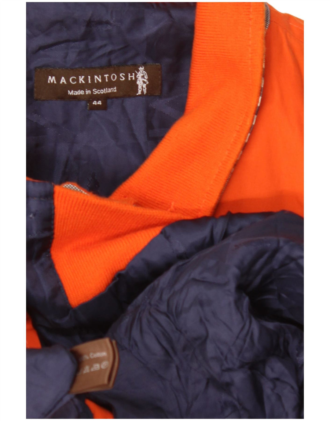 MACKINTOSH Giubbotto bomber da uomo UK 44 2XL Cotone a quadri arancione