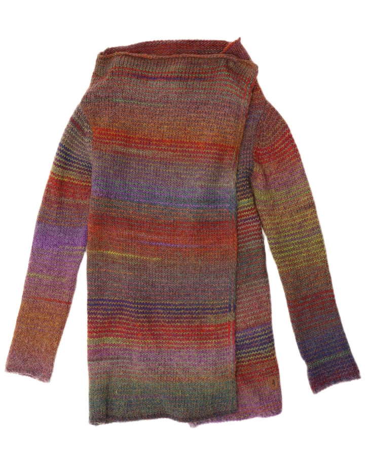 Maglione cardigan lungo da donna Marlboro Classics UK 14 medio multicolore