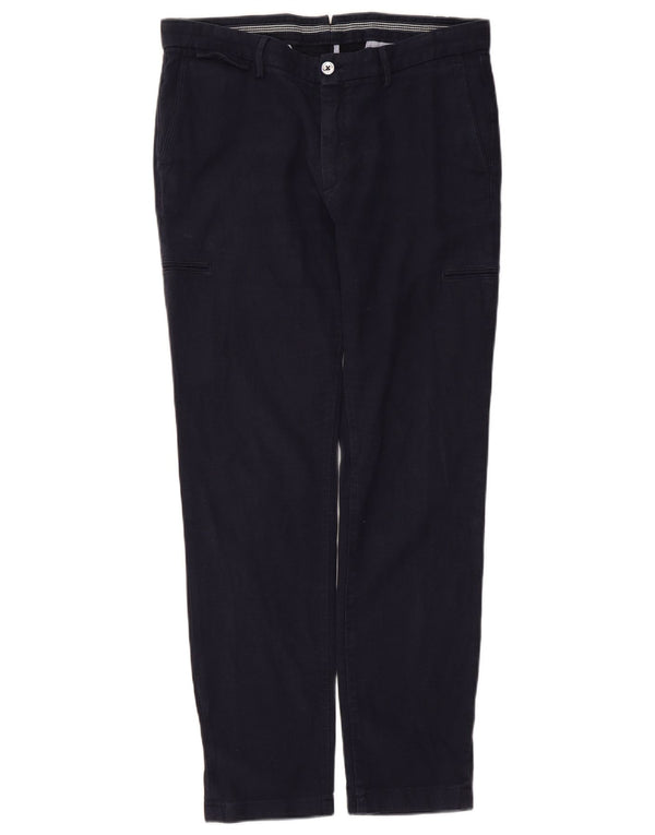 Pantaloni cargo slim da uomo Massimo Dutti EU 40 Medium W31 L29 Blu Navy