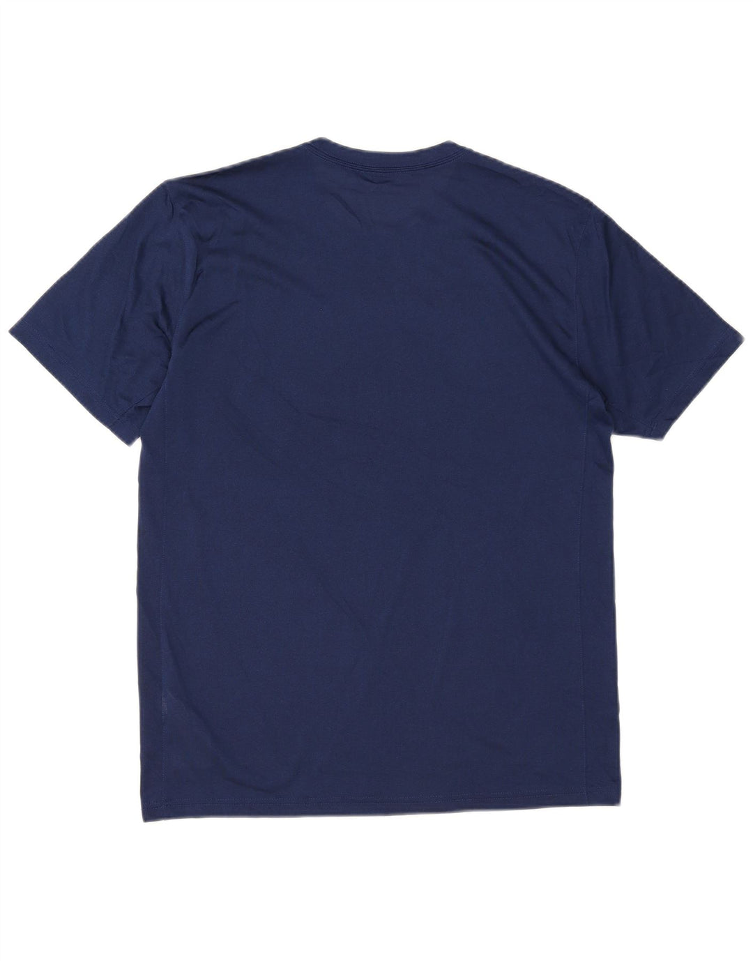 T-shirt grafica Nike da uomo Dri Fit Top medio in poliestere blu navy