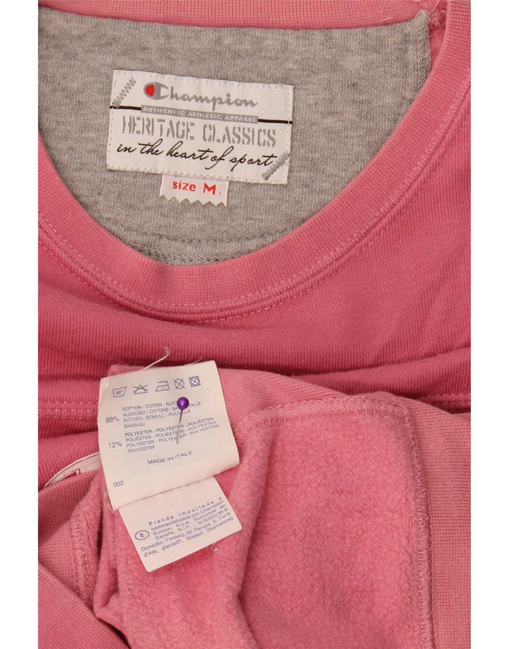 Felpa Champion da donna Heritage Classics UK 14 rosa medio