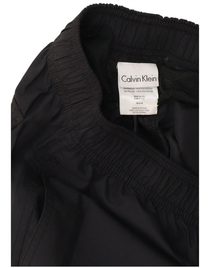 Pantaloncini da bagno grafici da uomo Calvin Klein poliestere nero medio