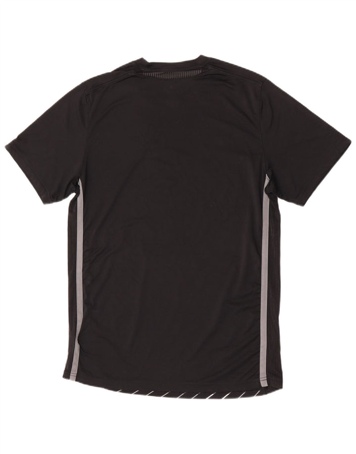 T-shirt Nike da uomo Dri Fit Top in poliestere a righe nere medie