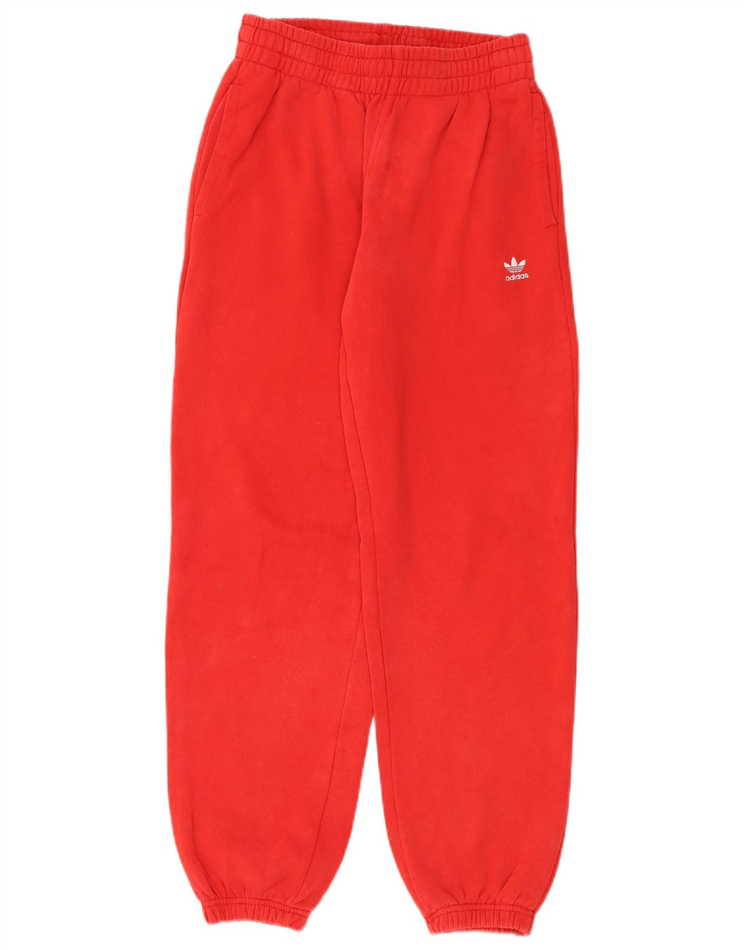 Pantaloni da tuta da donna ADIDAS a vita alta da jogging UK 12 medio rosso