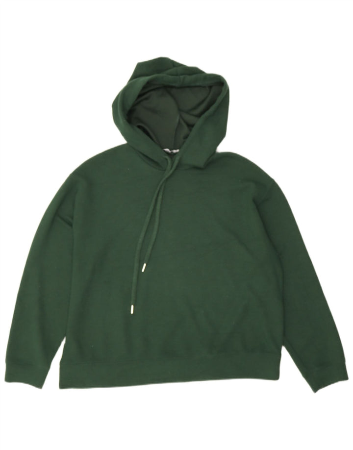 Maglione oversize con cappuccio da donna Zara UK 10 piccolo verde poliestere