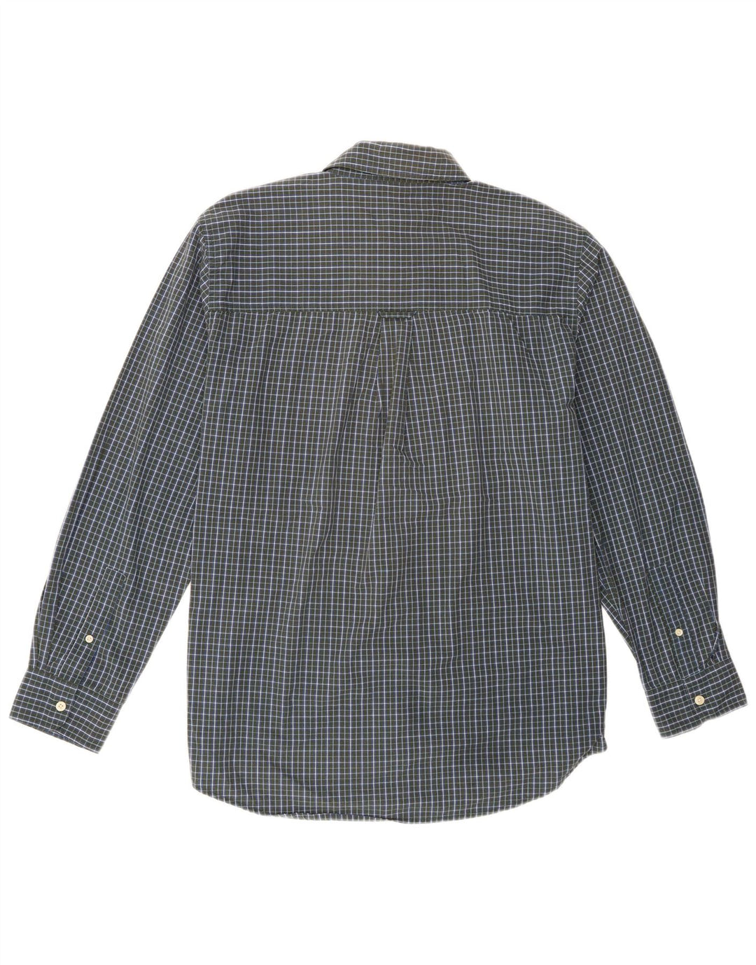 Chaps Camicia da uomo Easy Care, cotone a quadri verdi grandi