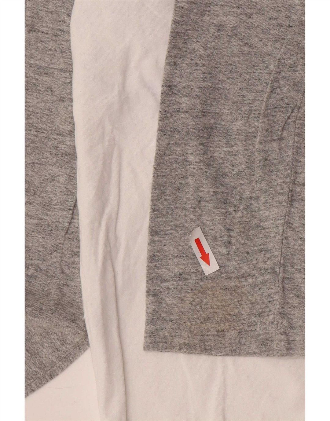 Top da uomo Superdry a maniche lunghe in cotone color block bianco grande