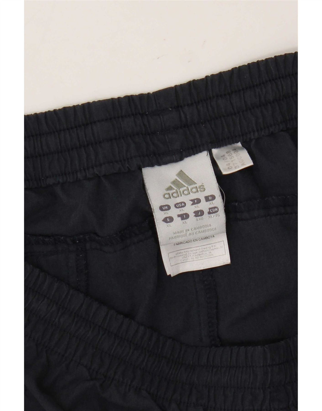 Pantaloni da tuta Adidas Capri da uomo XL in poliestere blu navy