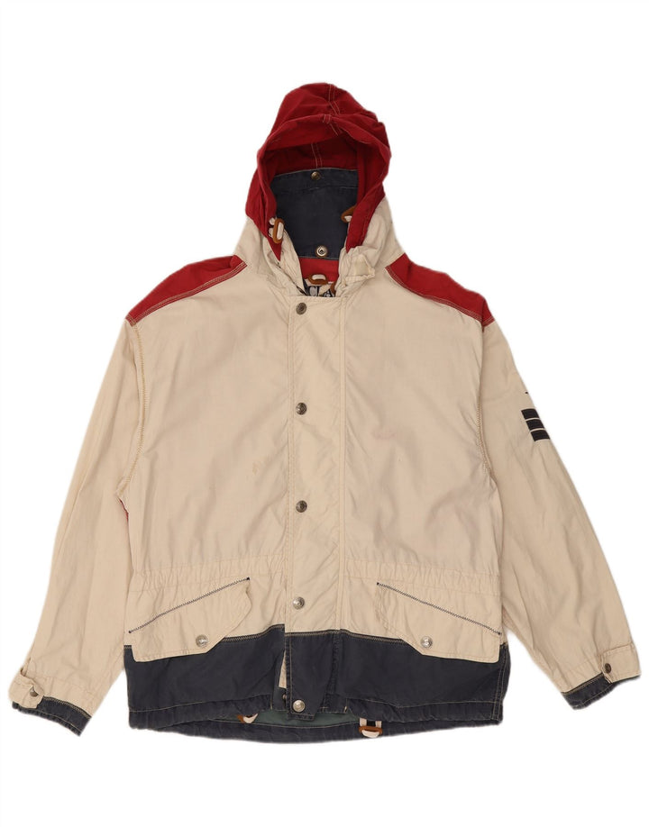 Giacca a vento da uomo Ocean Star IT 46 Small White Colourblock sintetico