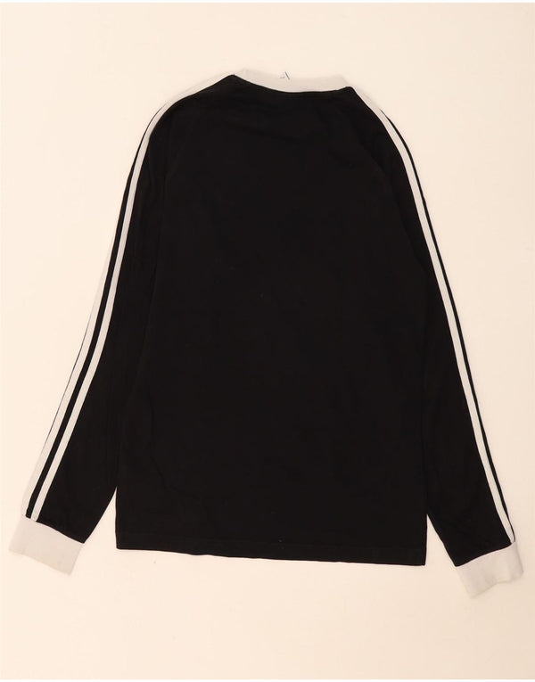 Maglia Adidas da uomo a maniche lunghe XS nera in cotone color block