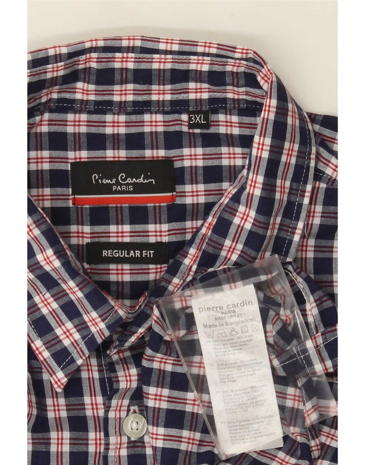 Camicia da uomo vestibilità regolare Pierre Cardin 3XL poliestere blu navy
