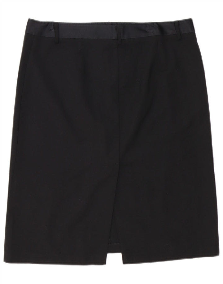 Gonna dritta da donna Benetton W32 grande nera