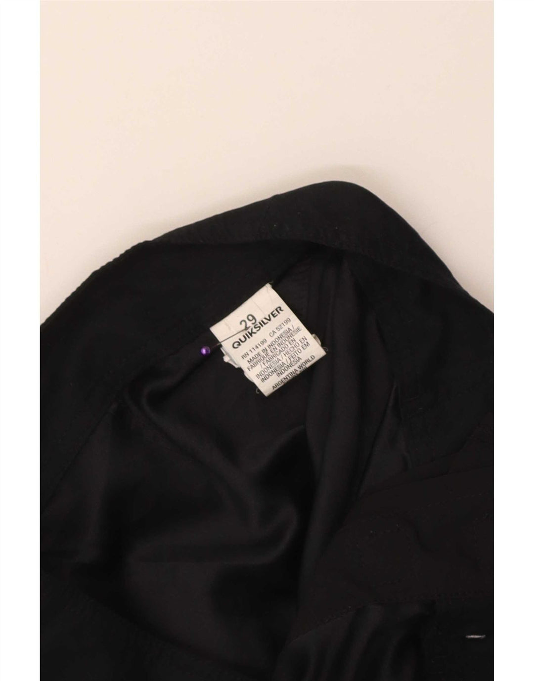 Pantaloncini da bagno grafici da uomo Quiksilver piccoli in poliestere nero