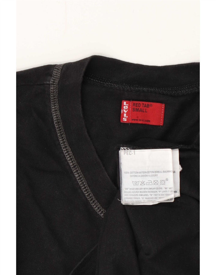 Levi's Uomo Top Manica Lunga Piccolo Cotone Nero