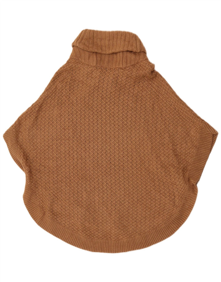 Maglione poncho da donna Massimo Dutti US 8 lana marrone medio