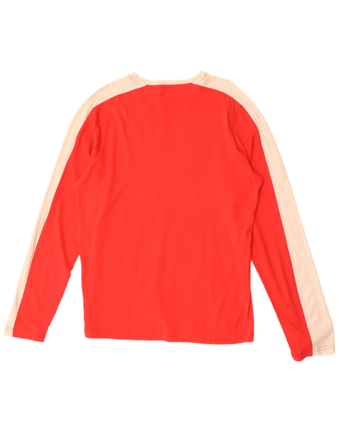 Top Kappa da uomo a maniche lunghe XL rosso in cotone color block