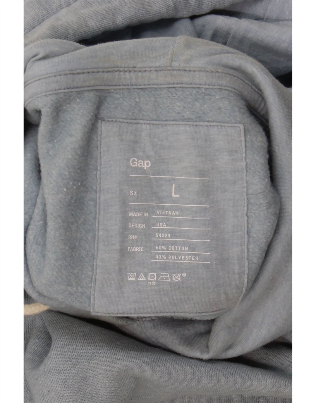 Felpa con cappuccio da uomo Gap Large in cotone blu
