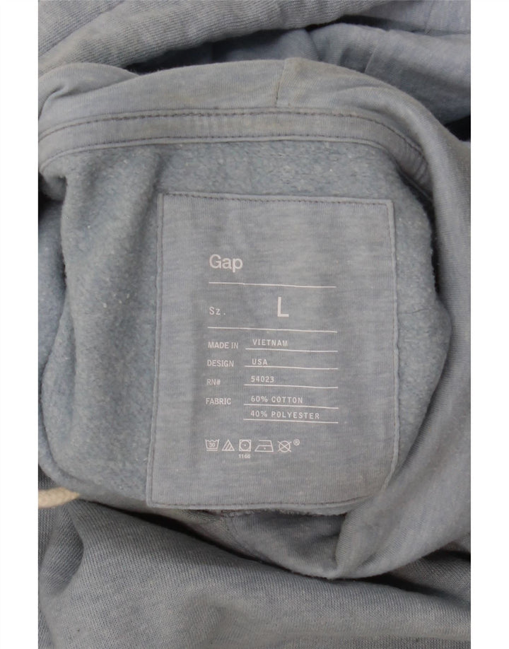 Felpa con cappuccio da uomo Gap Large in cotone blu