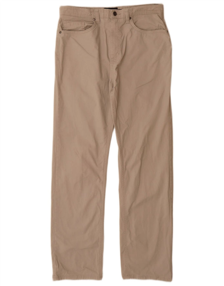 Pantaloni casual dritti Marks & Spencer da uomo blu Harbour W32 L31 grigi
