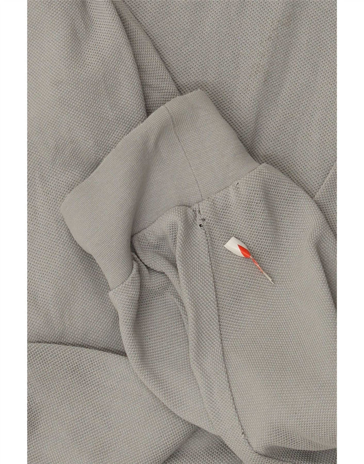 Polo da uomo a maniche lunghe Lacoste taglia 8 3XL grigia