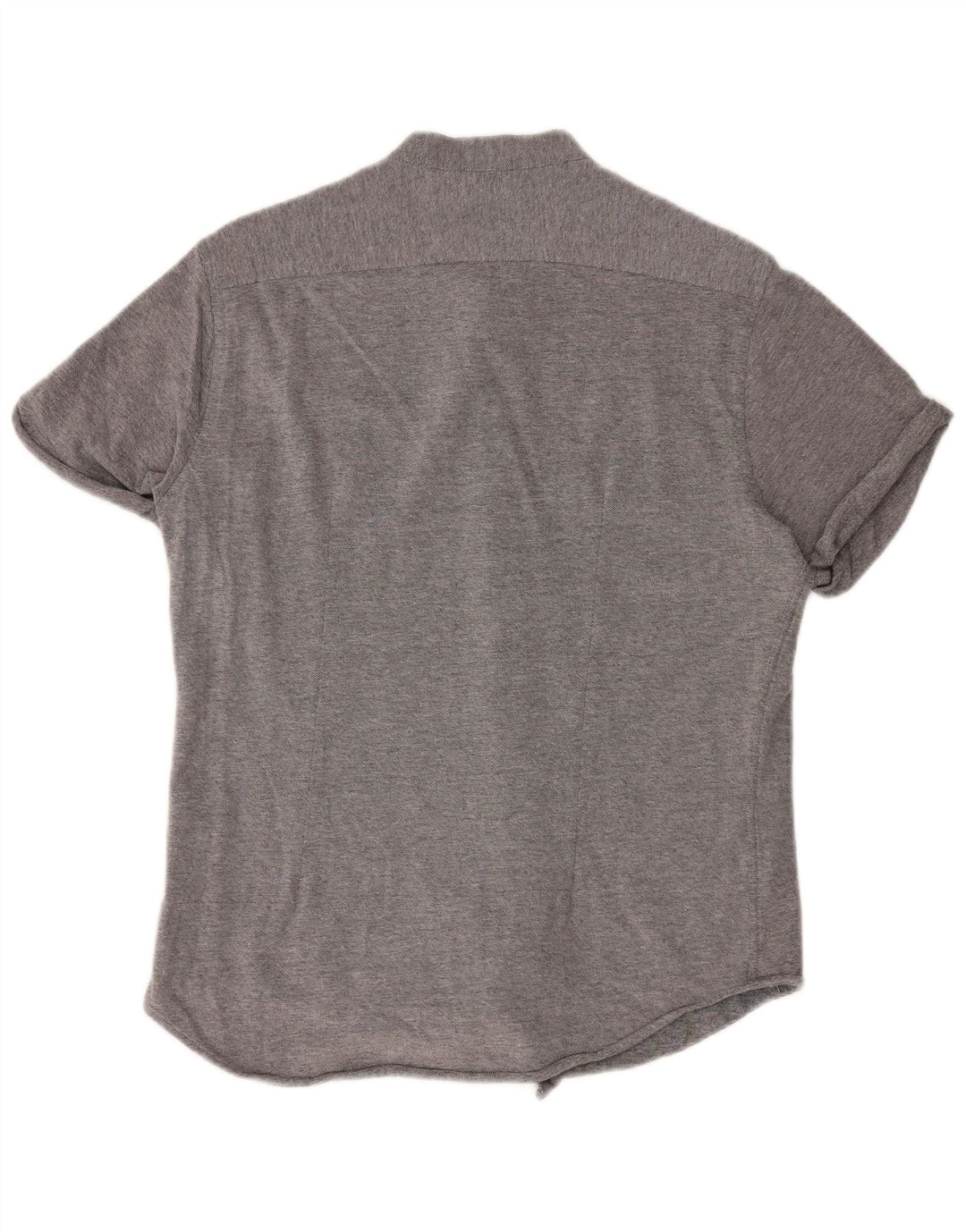 Camicia Zara da uomo slim fit a maniche corte grande grigia