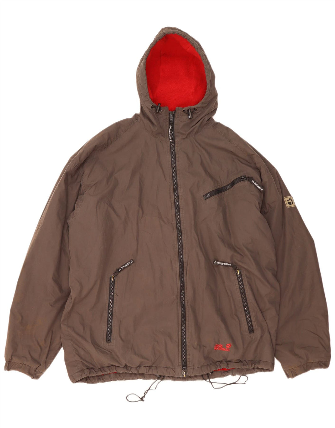 Giacca a vento da uomo Jack Wolfskin UK 44 2XL Poliestere grigio