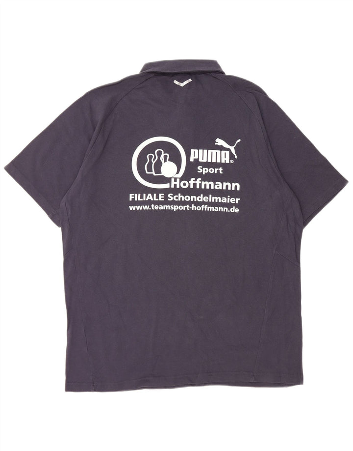 Polo grafica da uomo PUMA XL blu navy
