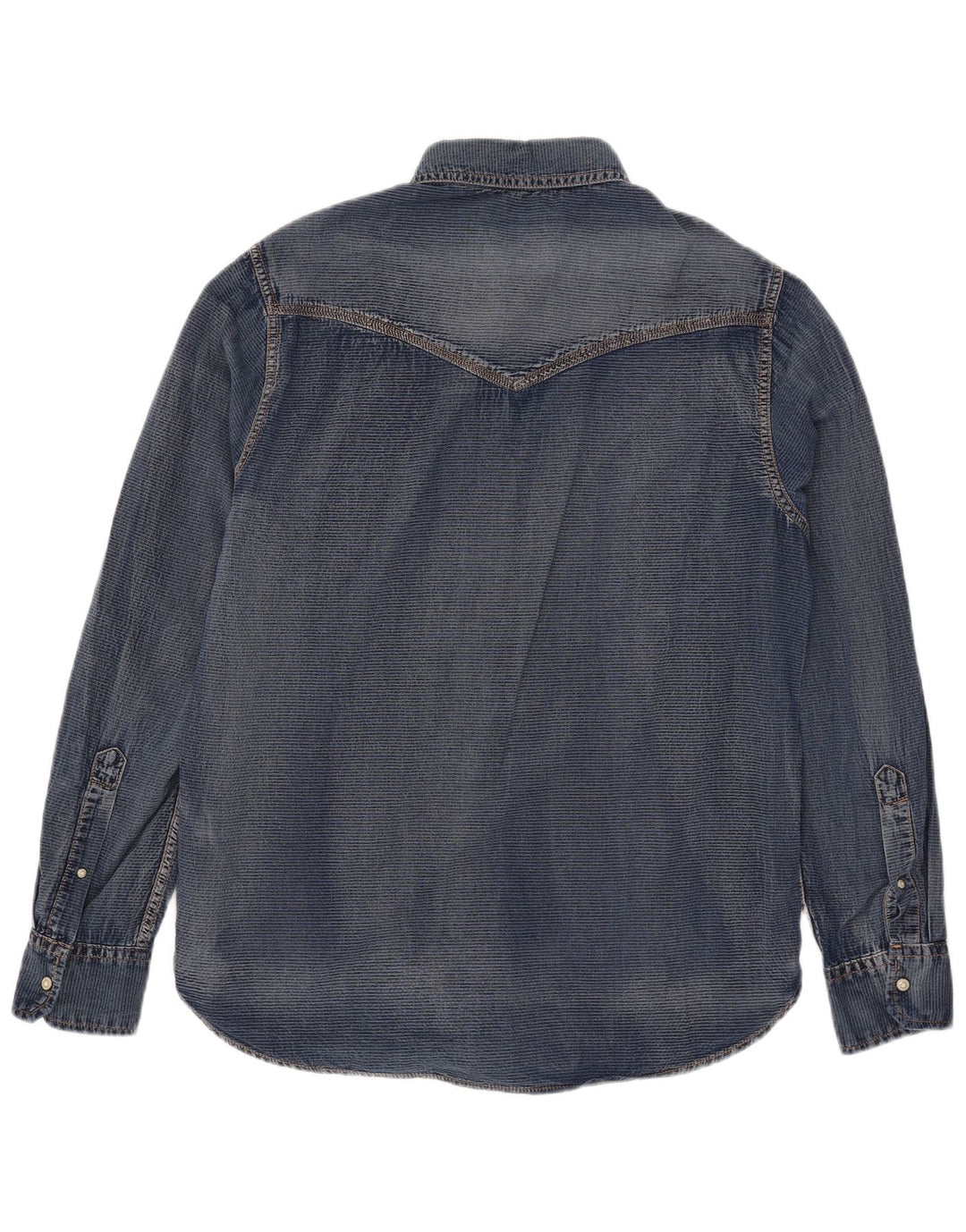 Camicia di jeans da uomo Grand & Hills grande in cotone blu