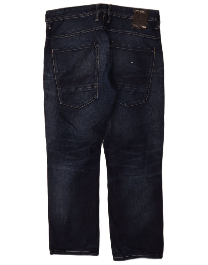 Jeans dritti da uomo Jack & Jones W32 L30 cotone blu