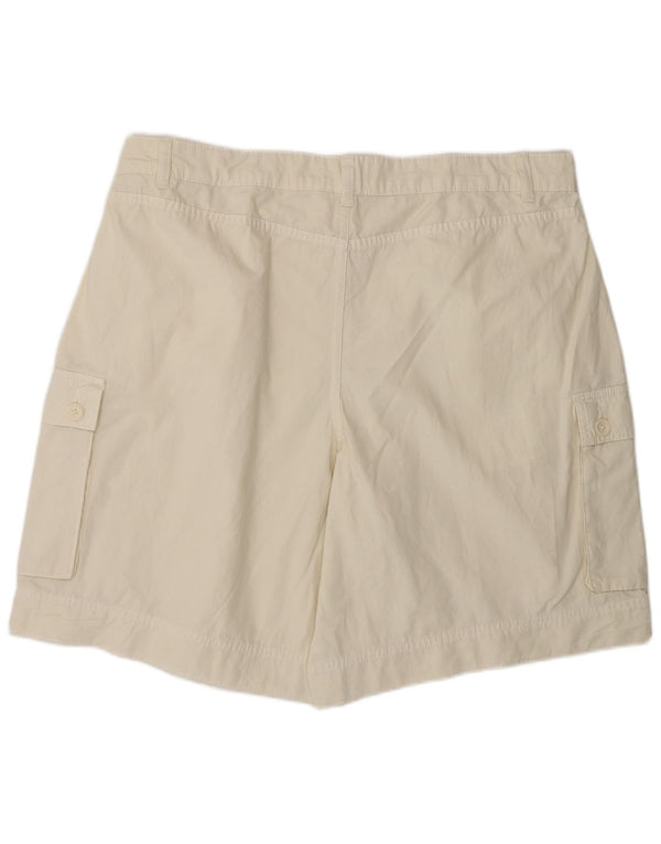 Pantaloncini cargo da donna Marks & Spencer UK 18 XL W38 cotone bianco sporco