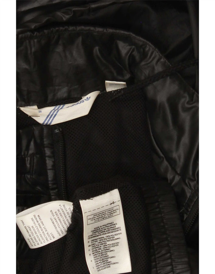 Giacca da ginnastica con cappuccio da donna Adidas EU 36 piccola poliestere nero
