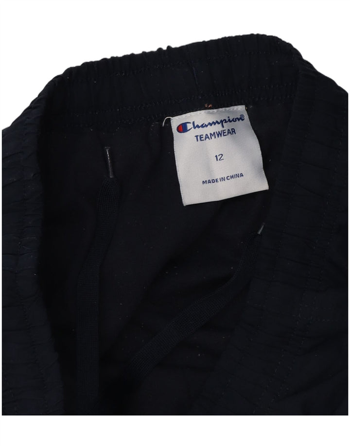 Pantaloni da tuta Champion da ragazzo 11-12 anni in poliestere blu navy