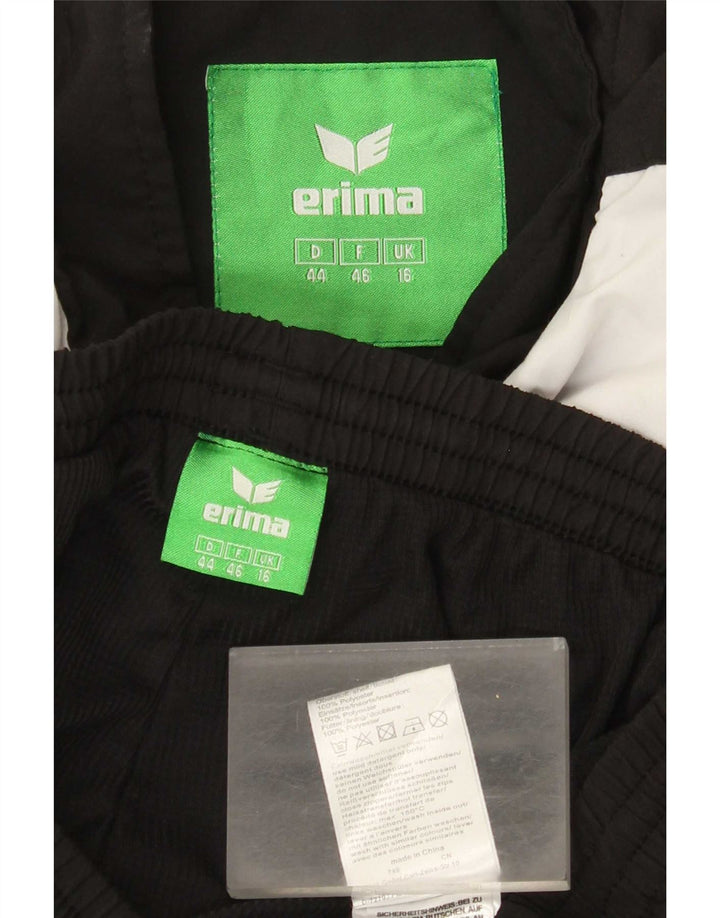 Tuta intera da donna Erima UK 16 Large Nero Colourblock Poliestere
