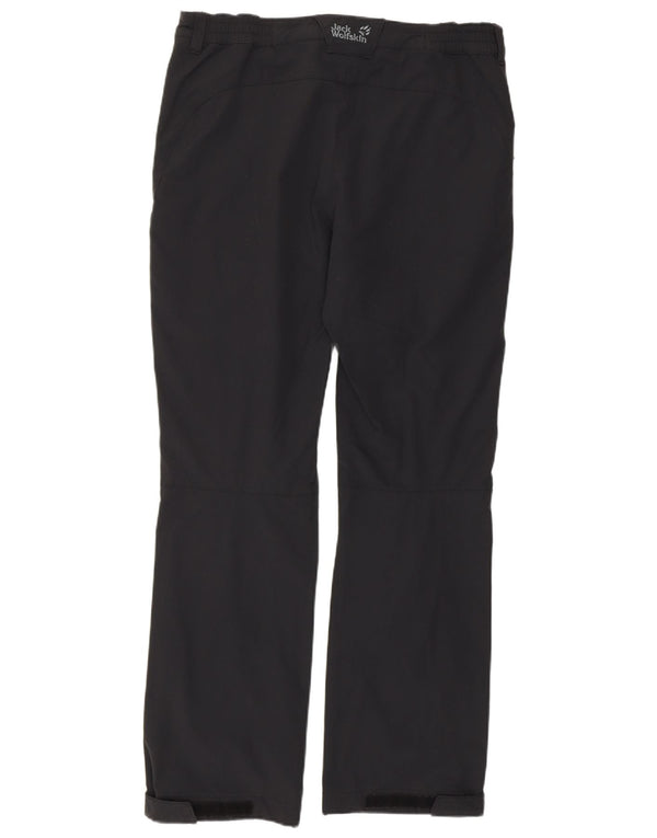 JACK WOLFSKIN Pantaloni cargo da escursionismo da donna UK 14/16 Large W34 L30 Nero