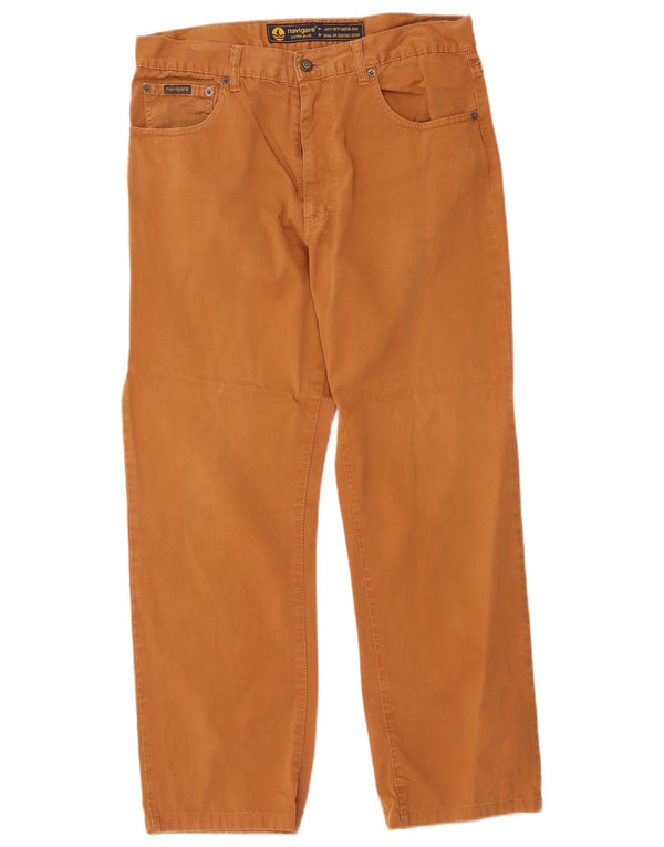 Pantaloni casual dritti da uomo Navigare IT 50 Large W34 L28 Cotone Beige