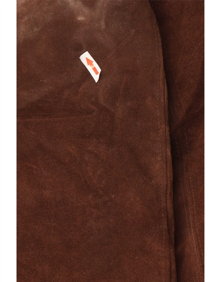 Giacca in pelle scamosciata da uomo Pacific Air Forces IT 54 2XL Pelle marrone