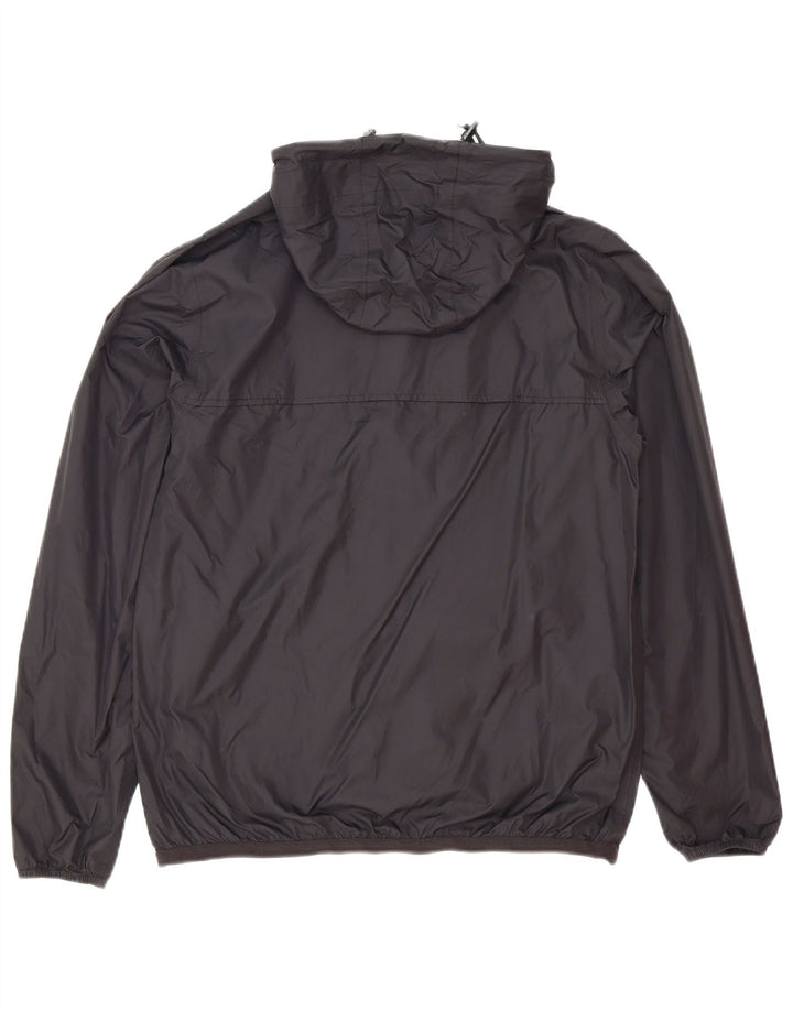 Giacca antipioggia con cappuccio da uomo K-Way UK 36 Small Nera