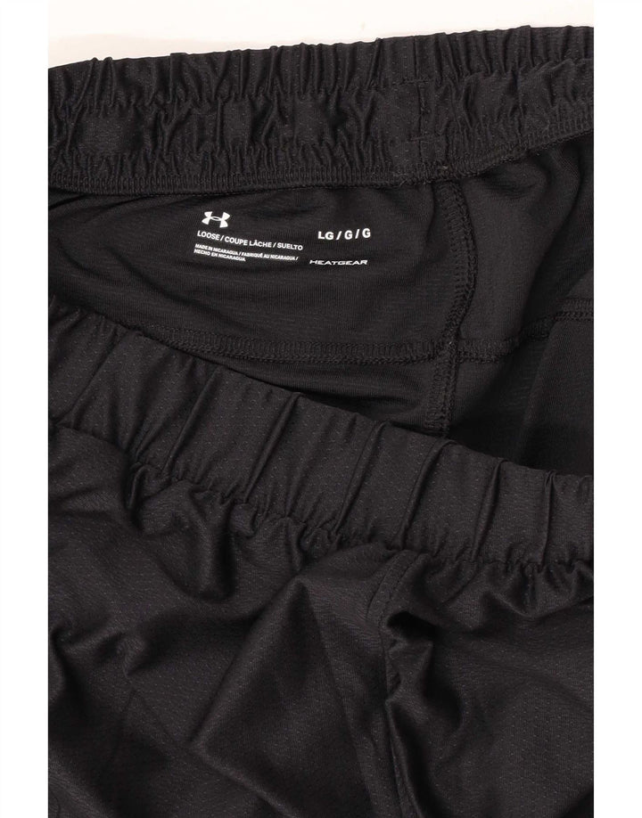 Pantaloncini sportivi da uomo Under Armour grandi neri