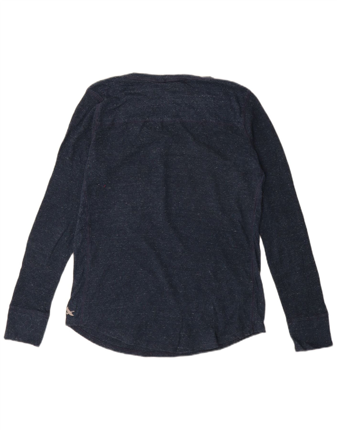 EDDIE BAUER Top da donna a maniche lunghe UK 16 Large in cotone blu navy