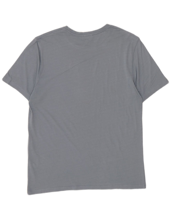 T-shirt da uomo Reiss Top Large in cotone blu