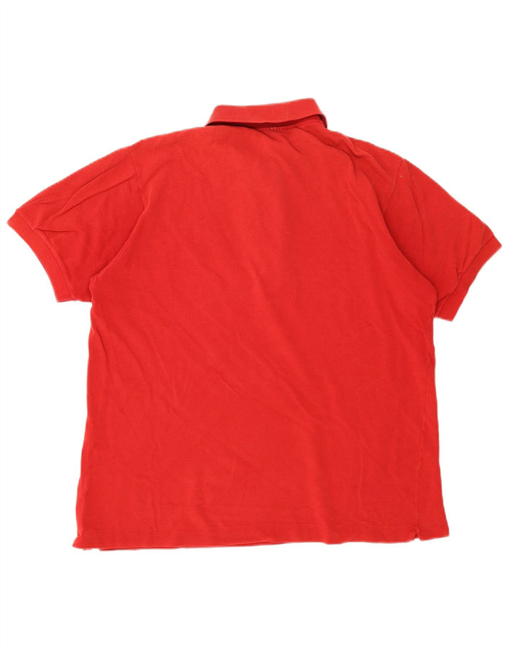Polo da uomo Lacoste taglia 5 grande rossa in cotone classica