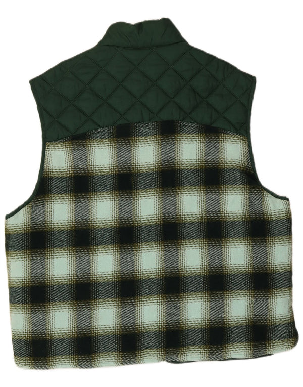 Gilet reversibile da uomo Roy Rogers UK 42 XL verde a quadri