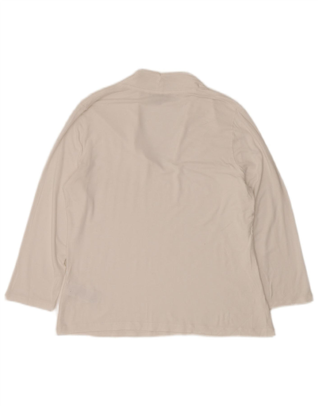 Top da donna HOBBS a maniche lunghe UK 14 Large in viscosa bianca