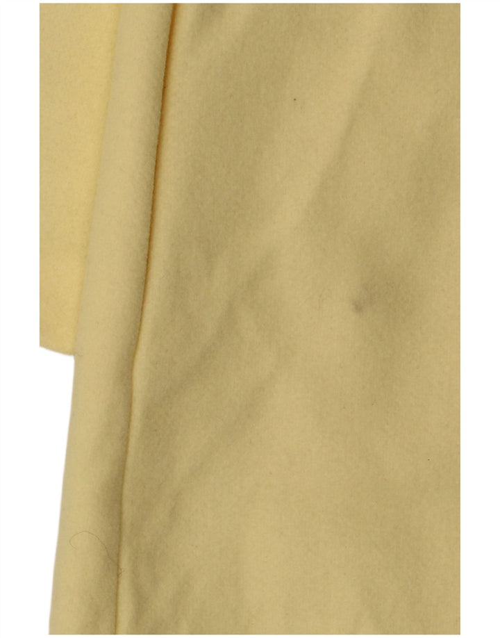 Soprabito aperto da donna Zara UK 16 grande poliestere giallo