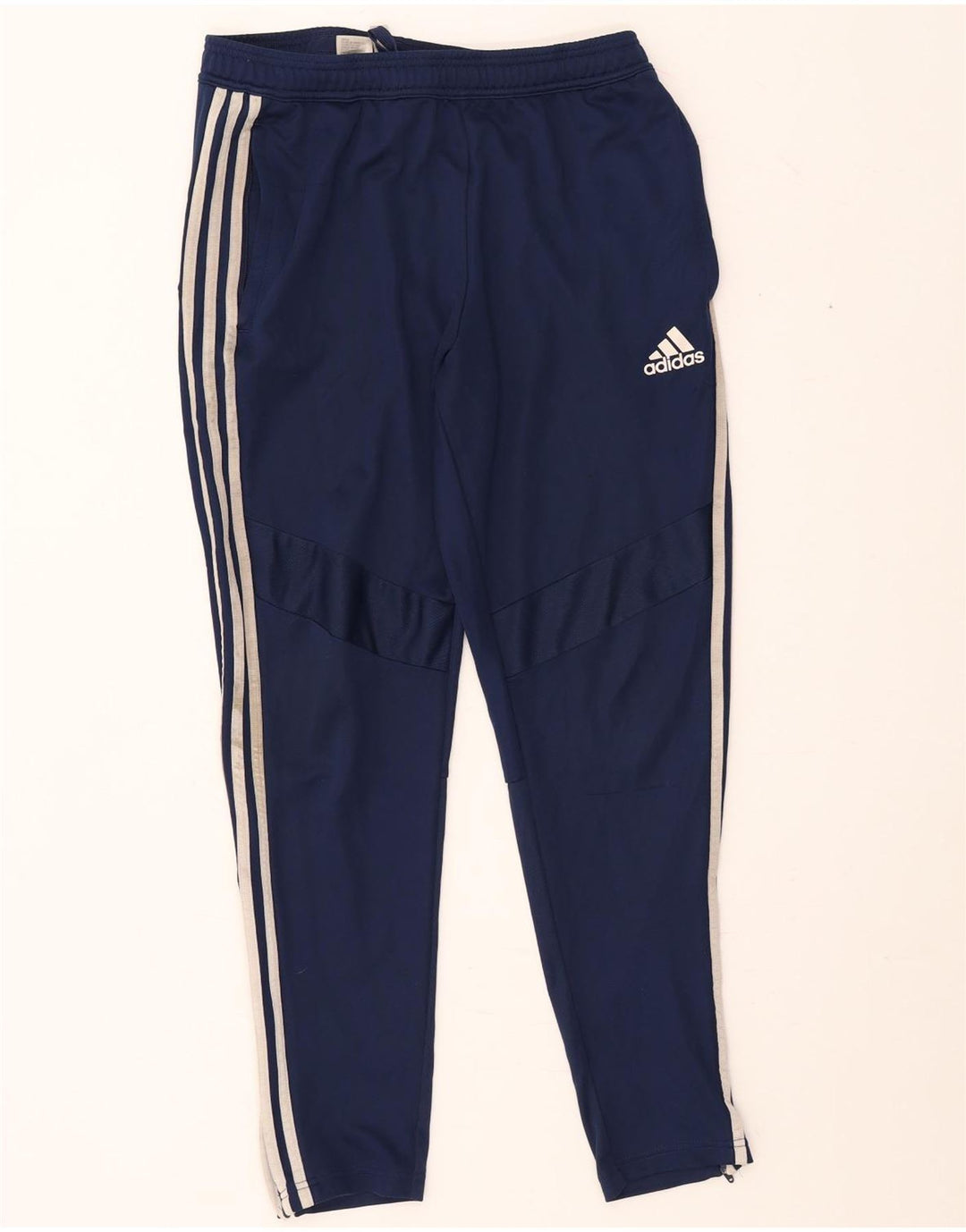 Pantaloni da tuta da uomo Adidas Large in poliestere blu navy