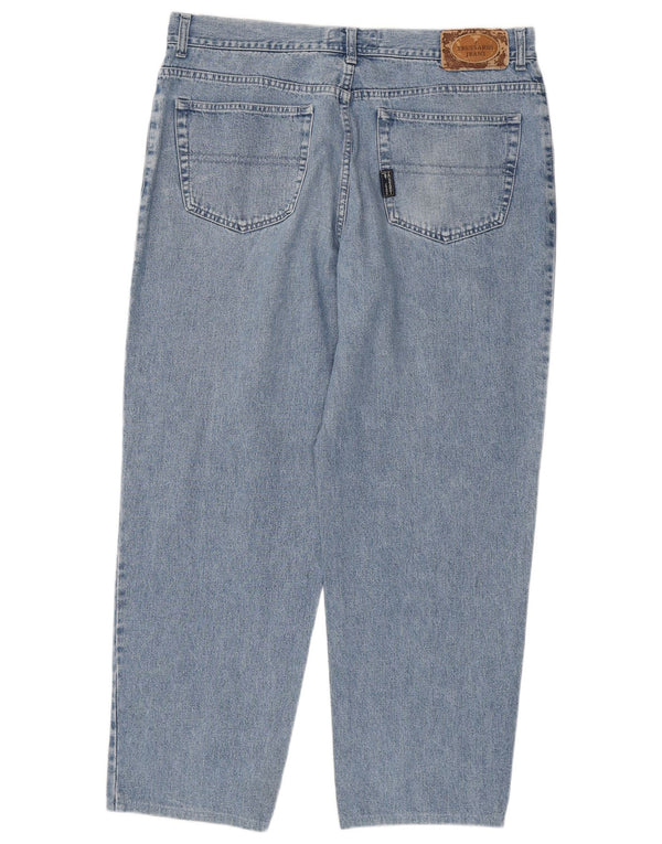 Jeans TRUSSARDI Uomo Tapered IT 56 3XL W42 L31 Blu Cotone