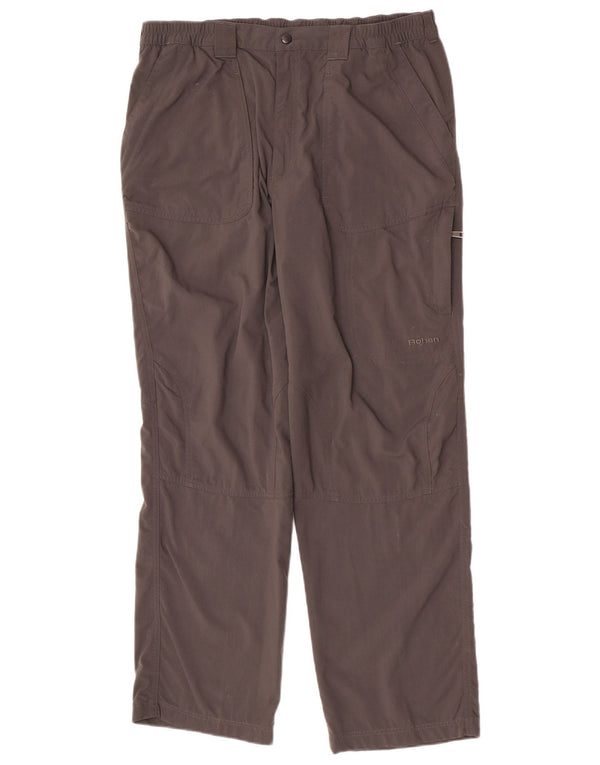 Pantaloni cargo dritti da uomo Rohan grandi W34 L30 grigio poliammide